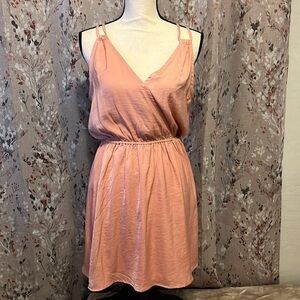 Pink satiny dress